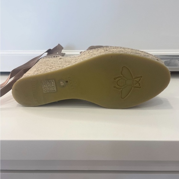 Gucci Marmont Leather GG Platform Espadrille Wedges - Picture 14 of 15